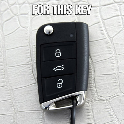 Silicone Key Case Cover for Volkswagen Polo Golf 7/ Skoda, Silicone Key Case