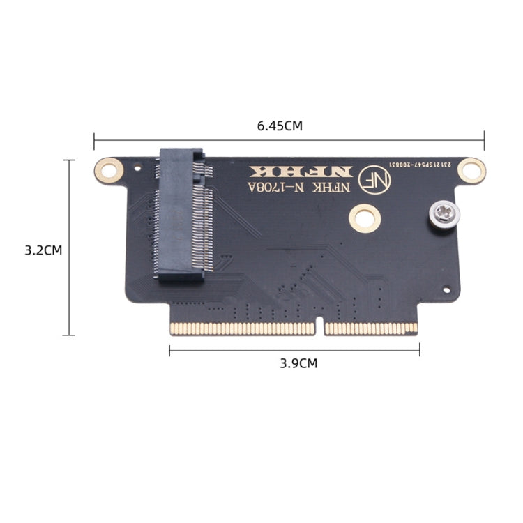 2 PCS NVMe M.2 NGFF SSD Adapter Card For MacBook Pro 13.3 Inch A1708 (2016 - 2017)