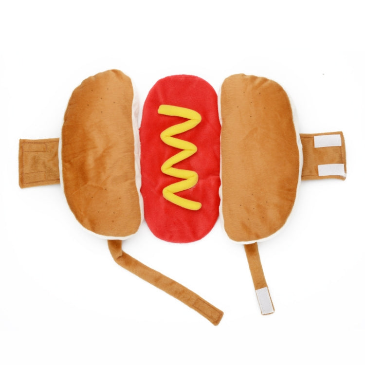 Funny Burger Pet Clothes Dogs Cat Fall Winter Hot Dog Pet Clothes, S, M