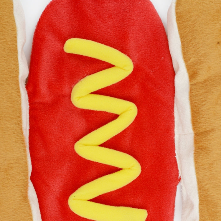 Funny Burger Pet Clothes Dogs Cat Fall Winter Hot Dog Pet Clothes, S, M