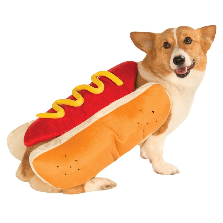 Funny Burger Pet Clothes Dogs Cat Fall Winter Hot Dog Pet Clothes, S, M