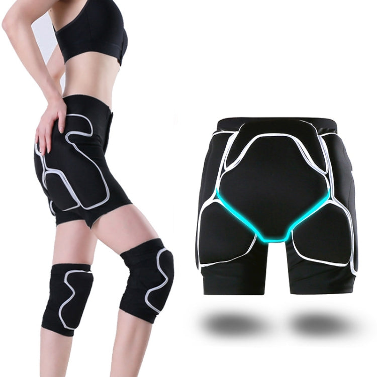 WEISOK Ski Hip Pads Knee Pads Adult Roller Skating Protective Gear, S (30-50kg), M (50-60kg), L (60-70kg), XL (70-90kg)