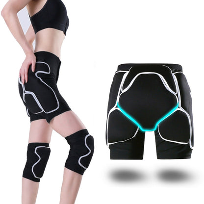 WEISOK Ski Hip Pads Knee Pads Adult Roller Skating Protective Gear, S (30-50kg), M (50-60kg), L (60-70kg), XL (70-90kg)