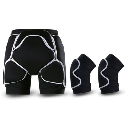 WEISOK Ski Hip Pads Knee Pads Adult Roller Skating Protective Gear, S (30-50kg), M (50-60kg), L (60-70kg), XL (70-90kg)