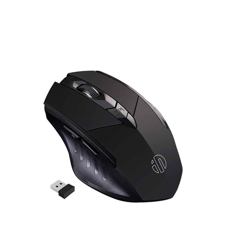 Inphic A1 6 Keys 1000/1200/1600 DPI Home Gaming Wireless Mechanical Mouse, Colour: Gray Wireless+Bluetooth 4.0+Bluetooth 5.0, Black Wireless Charging Silent Version, Gray Wireless Charging Silent Version, Gray Wireless+Bluetooth 4.0+Bluetooth 5.0...