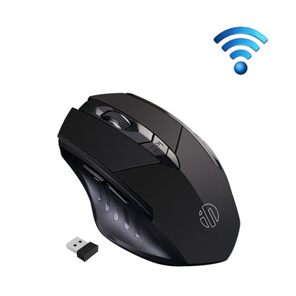 Inphic A1 6 Keys 1000/1200/1600 DPI Home Gaming Wireless Mechanical Mouse, Colour: Gray Wireless+Bluetooth 4.0+Bluetooth 5.0, Black Wireless+Bluetooth 4.0+Bluetooth 5.0, Black Wireless Charging Silent Version, Gray Wireless Charging Silent Version     ...
