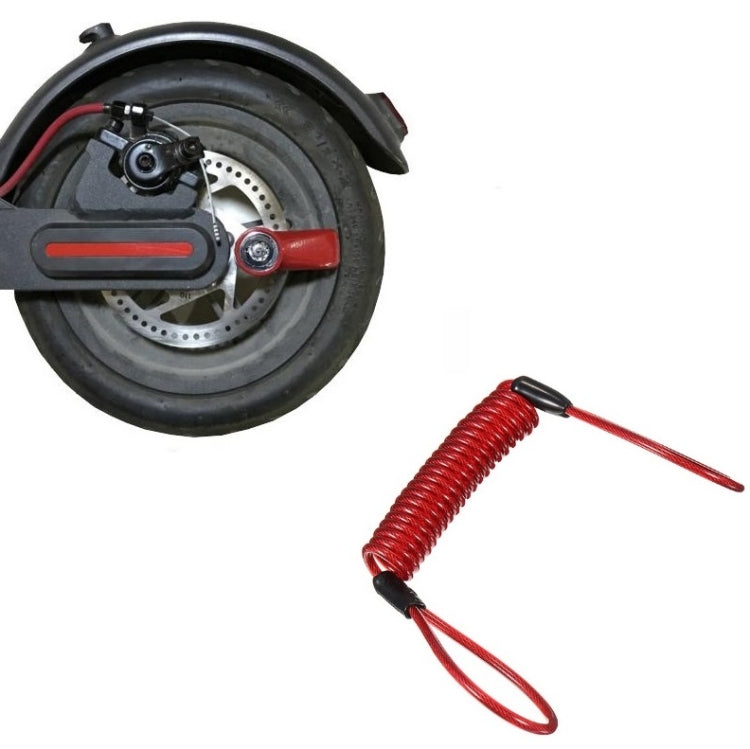 Electric Scooter Disc Brake Lock Multi-Function Reinforced Anti-Theft Lock Accessory for Xiaomi Mijia M365, Packing specification: Disc Brake Lock (Red ), Disc Brake Lock (Black), Disc Brake Lock (Red ), Wire Rope (Red)