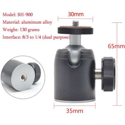 Mini Desktop Aluminum Alloy Tripod Mini Ball Head 360 Degree Pan 90 Degree Tilt Tripod, BH-900, BH-901, BH-902, BH-904, BH-905, BH-906, BH-907, BH-908
