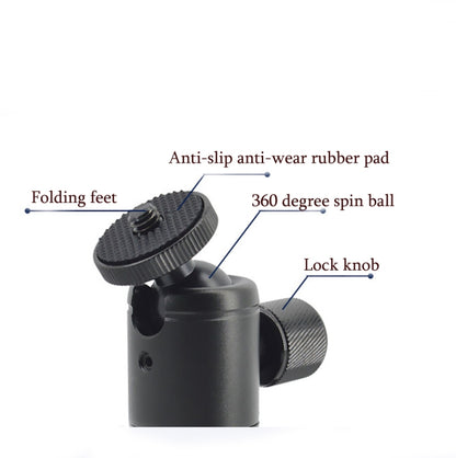 Mini Desktop Aluminum Alloy Tripod Mini Ball Head 360 Degree Pan 90 Degree Tilt Tripod, BH-900, BH-901, BH-902, BH-904, BH-905, BH-906, BH-907, BH-908