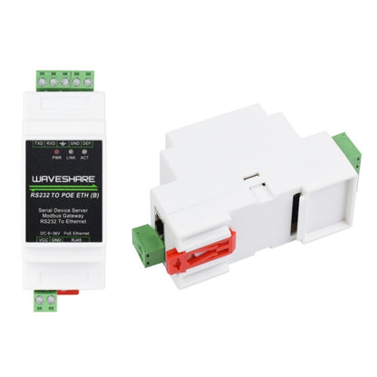 Waveshare 23950 Industrial Serial Server RS232 to RJ45 Ethernet TCP/IP to Serial, 23951