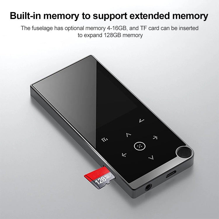 2.4 inch Touch-Button MP4 / MP3 Lossless Music Player, Support E-Book / Alarm Clock / Timer Shutdown, 4GB without Bluetooth, 8GB without Bluetooth, 16GB without Bluetooth, 4GB Bluetooth Version, 8GB Bluetooth Version, 16GB Bluetooth Version