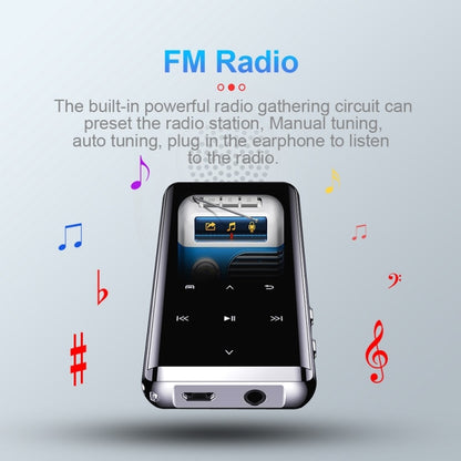 M13 High-Definition Noise Reduction Recorder Music MP4 Player, Support Recording / E-Book / TF Card, With Bluetooth (Black) 4GB, With Bluetooth (Black) 8GB, With Bluetooth (Black) 16GB, With Bluetooth (Black) 32GB, Without Bluetooth(Black) 4GB