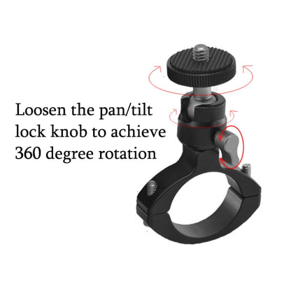 YJ-G2 Cycling Metal Tube Clip 1/4 PTZ Bicyle Bracket Universal Portable Camera Bicycle Clip, YJ-G2