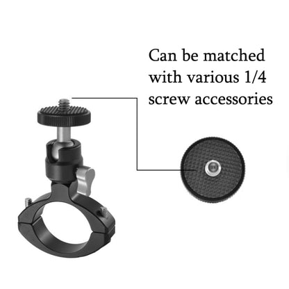 YJ-G2 Cycling Metal Tube Clip 1/4 PTZ Bicyle Bracket Universal Portable Camera Bicycle Clip, YJ-G2
