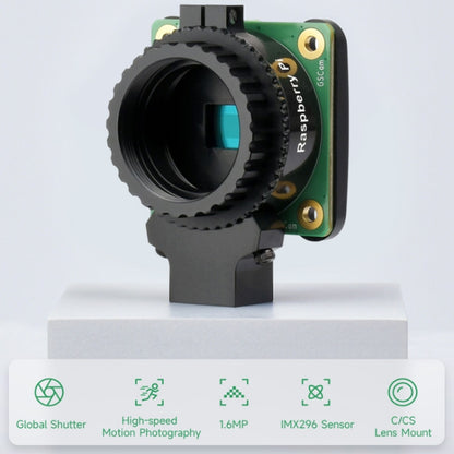 Waveshare Original Raspberry Pi 1.6MP Global Shutter Camera Module, 24385