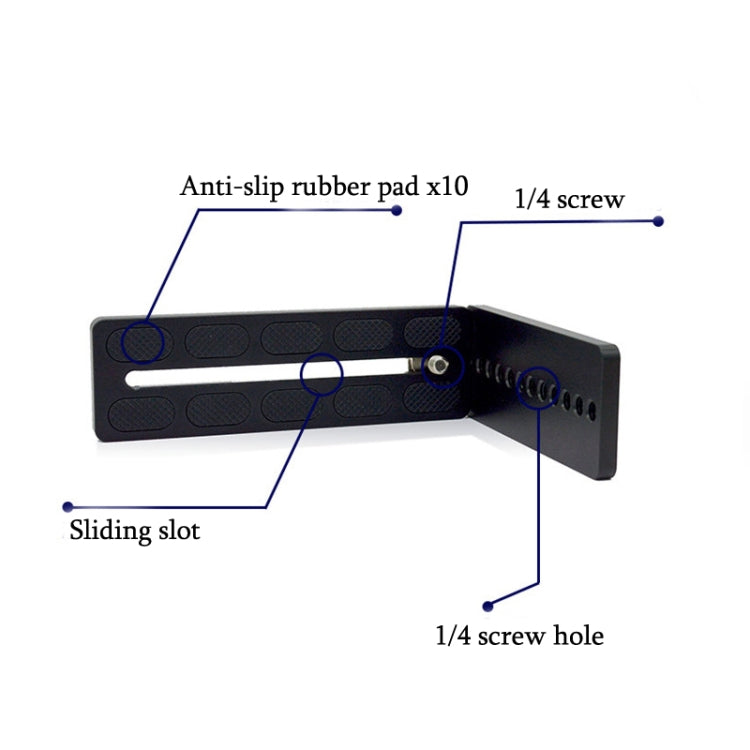 Vertical Shoot Quick Release L Plate Bracket Base Holder, 125A Red
