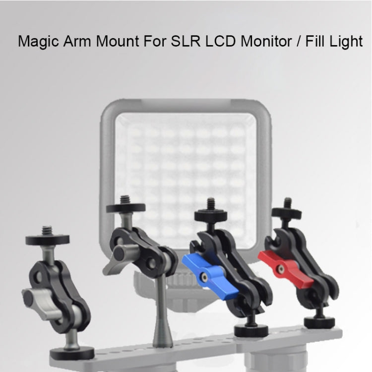 YJ Magic Arm Bracket Mount 1/4 inch Ball Head Magic Arm, MA-75 Gun Gray, MA-100B Blue, MA-100R Red, MA-113 Black