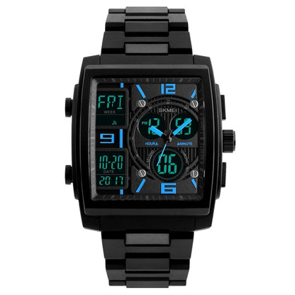 SKMEI 1274  Men Fashion Electronic Watch Multifunctional Outdoor Sports Watch, Red, Blue, Black, Golden