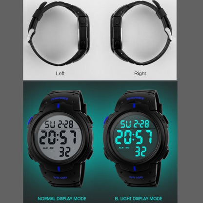 SKMEI 1068 Men Waterproof Outdoor Sports Digital Watch Student Fashion Watch, Red, Green, Blue, Black, Titanium, Golden, ArmyGreen