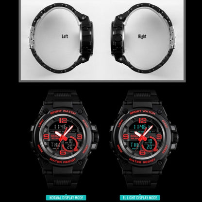 SKMEI 1452 Outdoor Sports Electronic Watch Multifunctional Waterproof Watch, Red, Blue, Black, Golden, Apricot, ArmyGreen