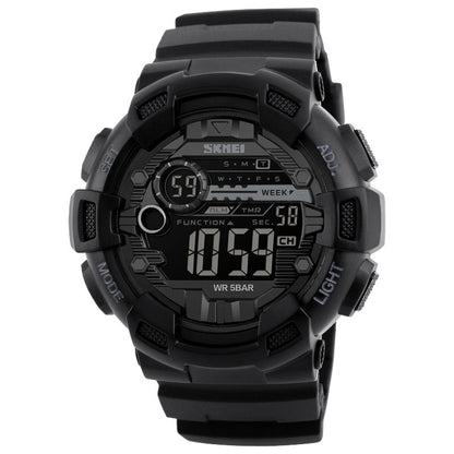 SKMEI 1243 Men Sports Watch Outdoor Waterproof Digital Watch, Red, Black, Golden