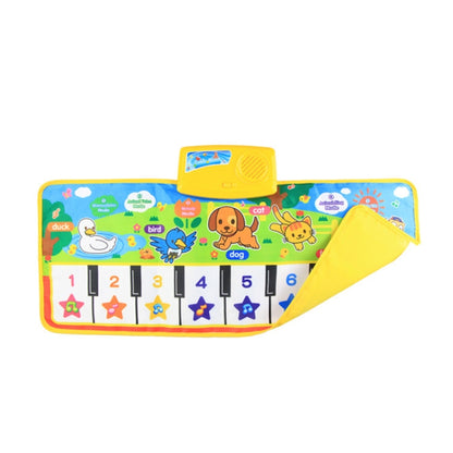Piano Musical Touch Carpet Children Early Education Music Keyboard Playmat, 73x28cm
