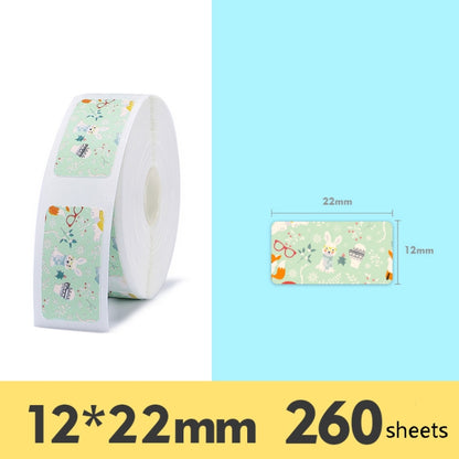 Thermal Label Paper Commodity Price Label Household Label Sticker for NIIMBOT D11, Pop Pattern, Bright Yellow Lingge, Spring Breeze, Color Square, Interest Geometry, Cute Rabbit, Maple Leaf, Baby Bear, Alien Spaceship, Rush Sky, Underwater World