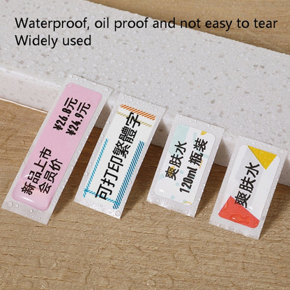 Thermal Label Paper Commodity Price Label Household Label Sticker for NIIMBOT D11, Pop Pattern, Bright Yellow Lingge, Spring Breeze, Color Square, Interest Geometry, Cute Rabbit, Maple Leaf, Baby Bear, Alien Spaceship, Rush Sky, Underwater World