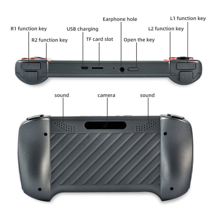 X19 Plus 5.1 inch Screen Handheld Game Console 8G Memory Support TF Card Expansion & AV Output, X19 Plus / Red, X19 Plus / Red+Blue, X19 Plus / Red+Yellow