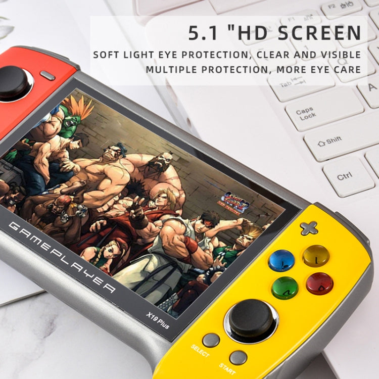 X19 Plus 5.1 inch Screen Handheld Game Console 8G Memory Support TF Card Expansion & AV Output, X19 Plus / Red, X19 Plus / Red+Blue, X19 Plus / Red+Yellow