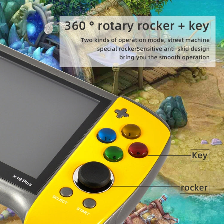 X19 Plus 5.1 inch Screen Handheld Game Console 8G Memory Support TF Card Expansion & AV Output, X19 Plus / Red, X19 Plus / Red+Blue, X19 Plus / Red+Yellow