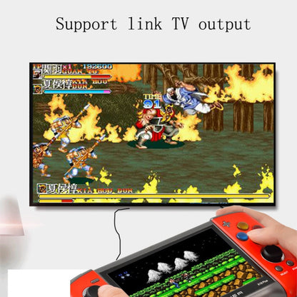 X19 Plus 5.1 inch Screen Handheld Game Console 8G Memory Support TF Card Expansion & AV Output, X19 Plus / Red, X19 Plus / Red+Blue, X19 Plus / Red+Yellow