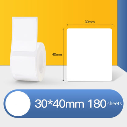 Thermal Label Paper Self-Adhesive Paper Fixed Asset Food Clothing Tag Price Tag for NIIMBOT B11 / B3S, Size: 45x15mm 400 Sheets, 30x20mm 320 Sheets, 30x30mm 230 Sheets, 30x40mm 180 Sheets, 40x20mm 320 Sheets, 40x30mm 230 Sheets, 40x80mm 95 Sheets