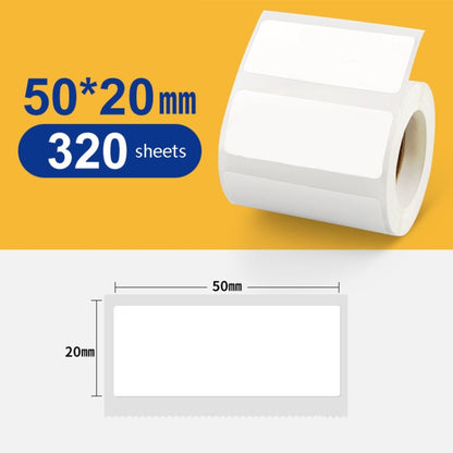 Thermal Label Paper Self-Adhesive Paper Fixed Asset Food Clothing Tag Price Tag for NIIMBOT B11 / B3S, Size: 45x15mm 400 Sheets, 30x20mm 320 Sheets, 30x30mm 230 Sheets, 30x40mm 180 Sheets, 40x20mm 320 Sheets, 40x30mm 230 Sheets, 40x80mm 95 Sheets