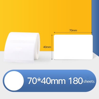 Thermal Label Paper Self-Adhesive Paper Fixed Asset Food Clothing Tag Price Tag for NIIMBOT B11 / B3S, Size: 45x15mm 400 Sheets, 30x20mm 320 Sheets, 30x30mm 230 Sheets, 30x40mm 180 Sheets, 40x20mm 320 Sheets, 40x30mm 230 Sheets, 40x80mm 95 Sheets