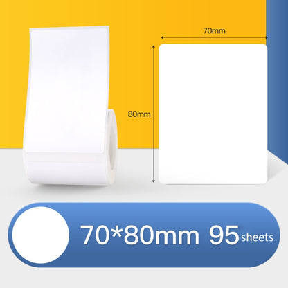 Thermal Label Paper Self-Adhesive Paper Fixed Asset Food Clothing Tag Price Tag for NIIMBOT B11 / B3S, Size: 45x15mm 400 Sheets, 30x20mm 320 Sheets, 30x30mm 230 Sheets, 30x40mm 180 Sheets, 40x20mm 320 Sheets, 40x30mm 230 Sheets, 40x80mm 95 Sheets