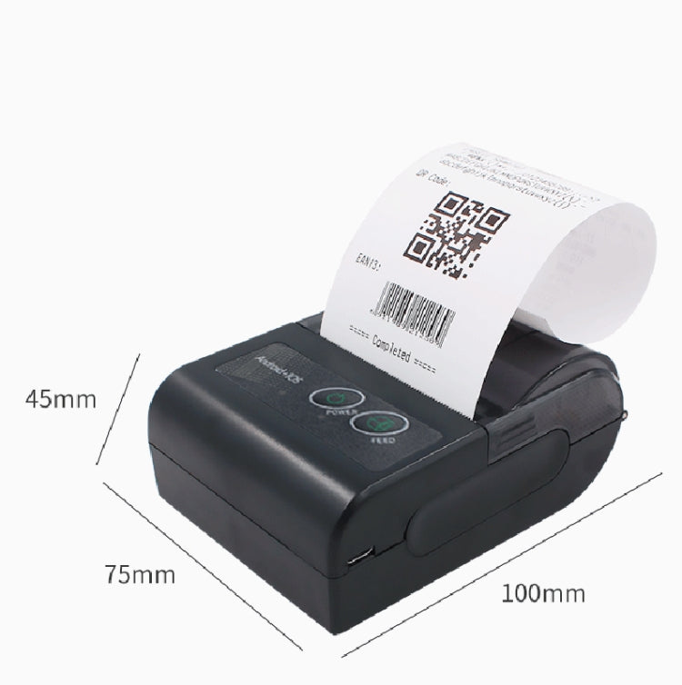 58HB6 Portable Bluetooth Thermal Printer Label Takeaway Receipt Machine, Supports Multi-Language & Symbol/Picture Printing, US Plug (English ), EU Plug (English ), EU Plug (Brazilian Portuguese ), UK Plug (English), US Plug (Traditional Chinese)