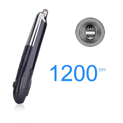 PR-08 1600DPI 6 Keys 2.4G Wireless Electronic Whiteboard Pen Multi-Function Pen Mouse PPT Flip Pen, White, Red, Blue, Black, Silver Gray