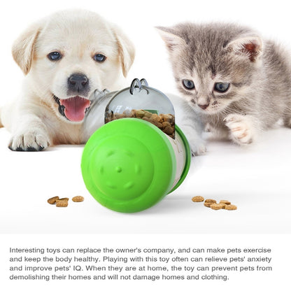 Pet Swing Bear Food Leakage Balance Car Toy Pet Supplies, Yellow White, Green White, Blue White, Black White, Pink  White