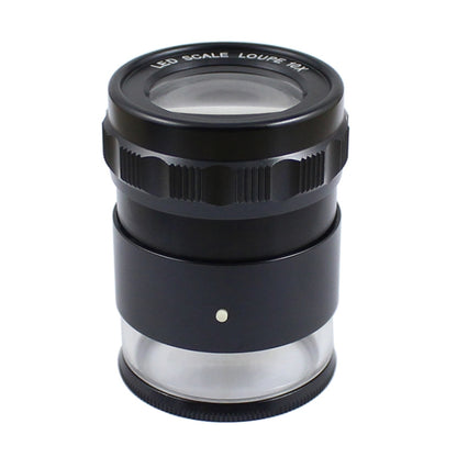 8 LED Lights 3 Groups Of Optical Glass HD With Scale 10 Times Magnifying Glass, Complex Scale Board, Cross Scale Board