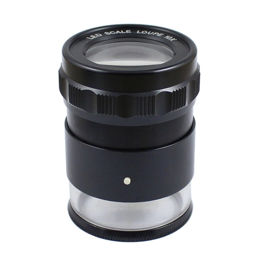 8 LED Lights 3 Groups Of Optical Glass HD With Scale 10 Times Magnifying Glass, Complex Scale Board, Cross Scale Board