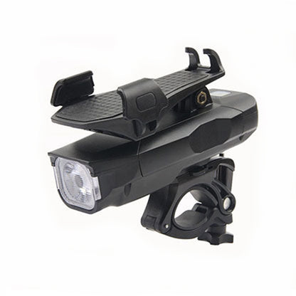 500LM Bicycle Light Mobile Phone Holder Multi-Function Riding Front Light With Horn, 4000 mAh (Black), 4000 mAh (Black Red), 4000 mAh (Black Blue), 4000 mAh (Black Orange), 2400 mAh (Black Red), 2400 mAh (Black Blue), 2400 mAh (Black Orange)