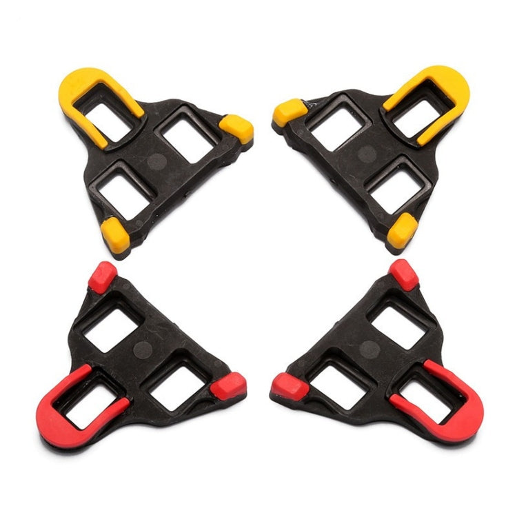 1 Pair Bicycle Splint Set 6 Degrees Road Lock Plate Special For Road Bike Shoes, DH0501 Red, DH0501 Pad