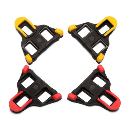 1 Pair Bicycle Splint Set 6 Degrees Road Lock Plate Special For Road Bike Shoes, DH0501 Red, DH0501 Pad