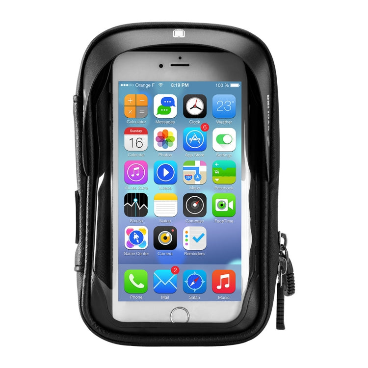 Bicycle Bag Handlebar Bag Waterproof Touch Screen Upper Tube Bag Saddle Bag, 6inch