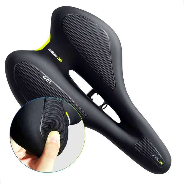 Silicone Bicycle Seat GEL Mountain Bike Saddle Bicycle Seat Saddle, Black Red, Black Yellow, Black Blue