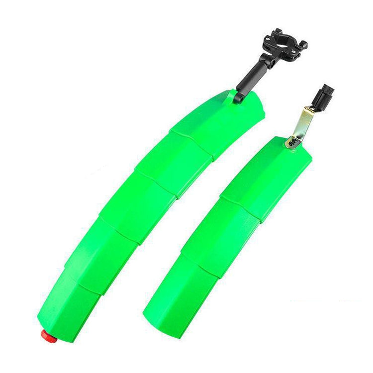 Bicycle Telescopic Folding Mudguard  27.5 Inch Extended Water Retaining LED Taillight