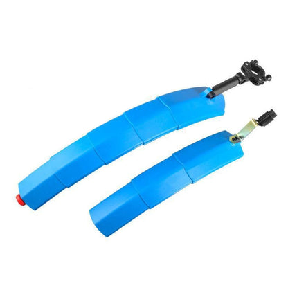 Bicycle Telescopic Folding Mudguard  27.5 Inch Extended Water Retaining LED Taillight