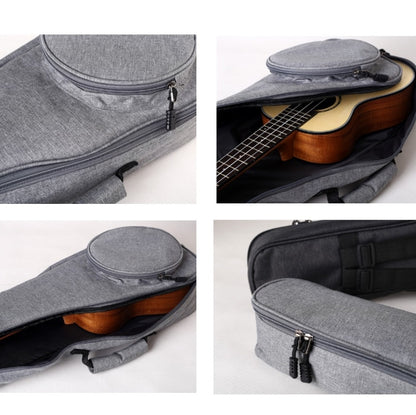 UK-12 23 Inch Ukulele Storage Bag Plus Cotton Padded Anti-Fall Backpack, Ukulele Storage Bag