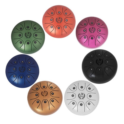 MEIBEITE 5.5-Inch C-Tune Sanskrit Drum Steel Tongue Empty  Worry-Free Drum, MEIBEITE Blue, MEIBEITE Green, MEIBEITE White, MEIBEITE Red, MEIBEITE Black, MEIBEITE Golden, MEIBEITE Purple